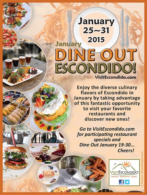 Read more about the article Enjoy the Dine Out Escondido Event – January 25-31